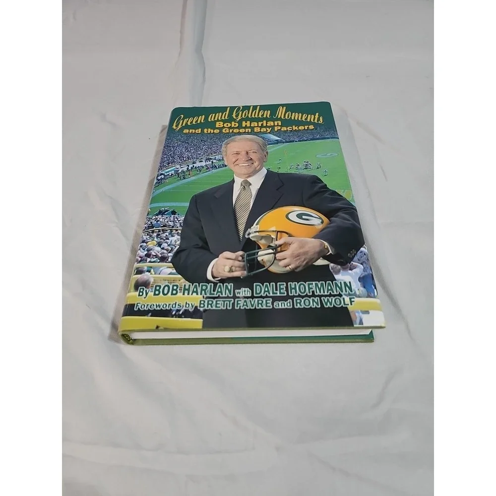 Green‎ & Golden Moments Bob Harlan Green Bay Packers Hardcover Football Book